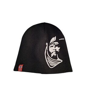 Norway Viking Knit Ski Hat Black